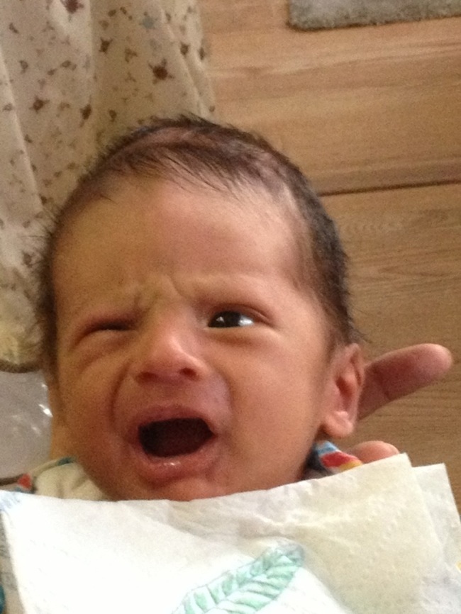 Que carita !